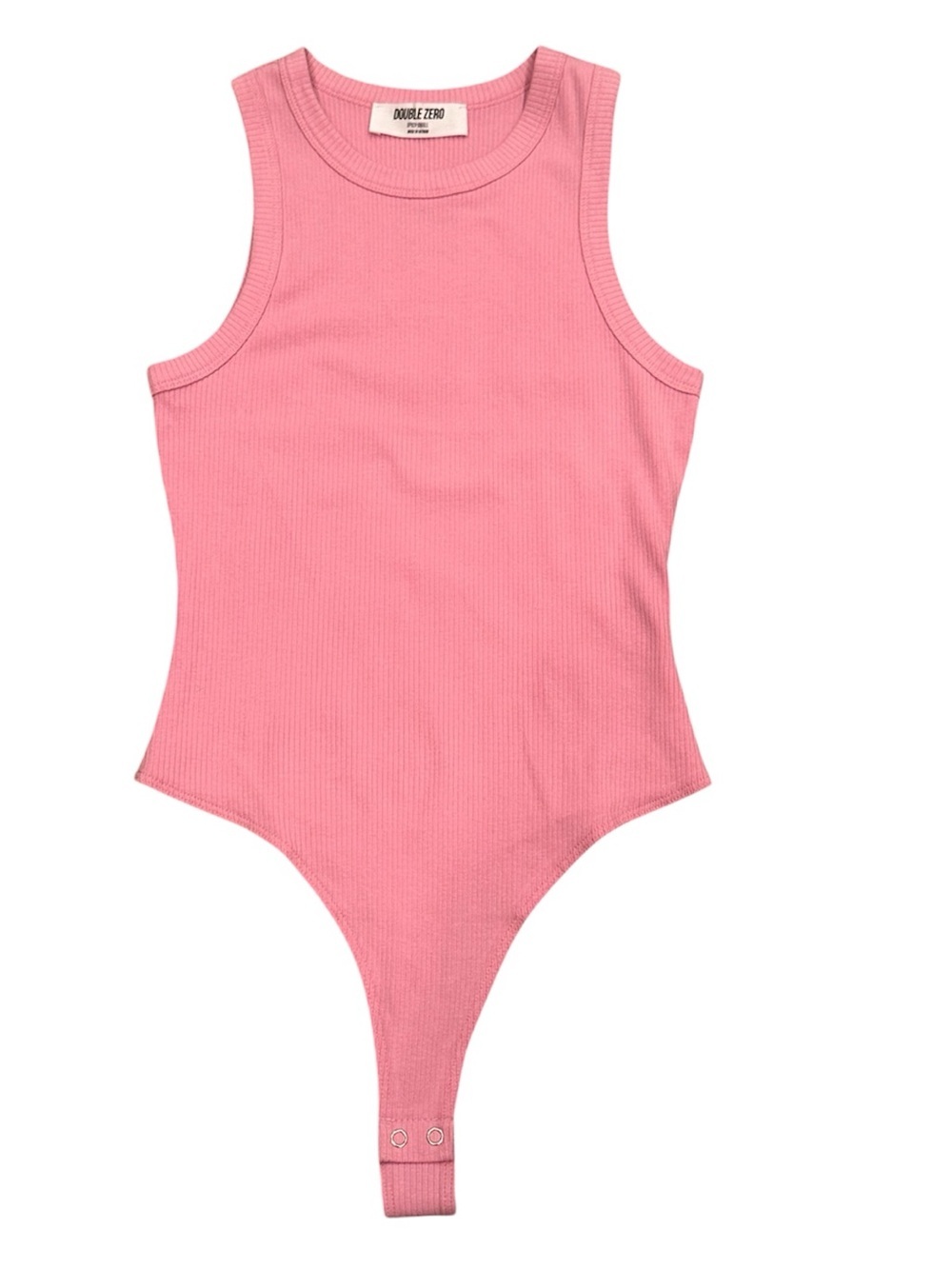 NWT Double Zero Ribbed Tank Bodysuit Scoop Neck Sleeveless Layer Stretchy Sz S